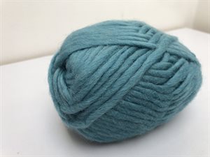 Tyk blød uld - uspundet lækker fiber i aquamarin
